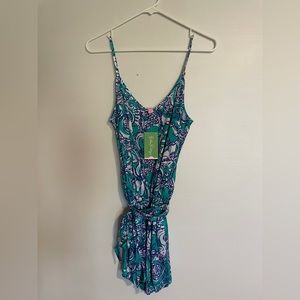 Lilly Pulitzer Deanna Romper in SeaFoam Green